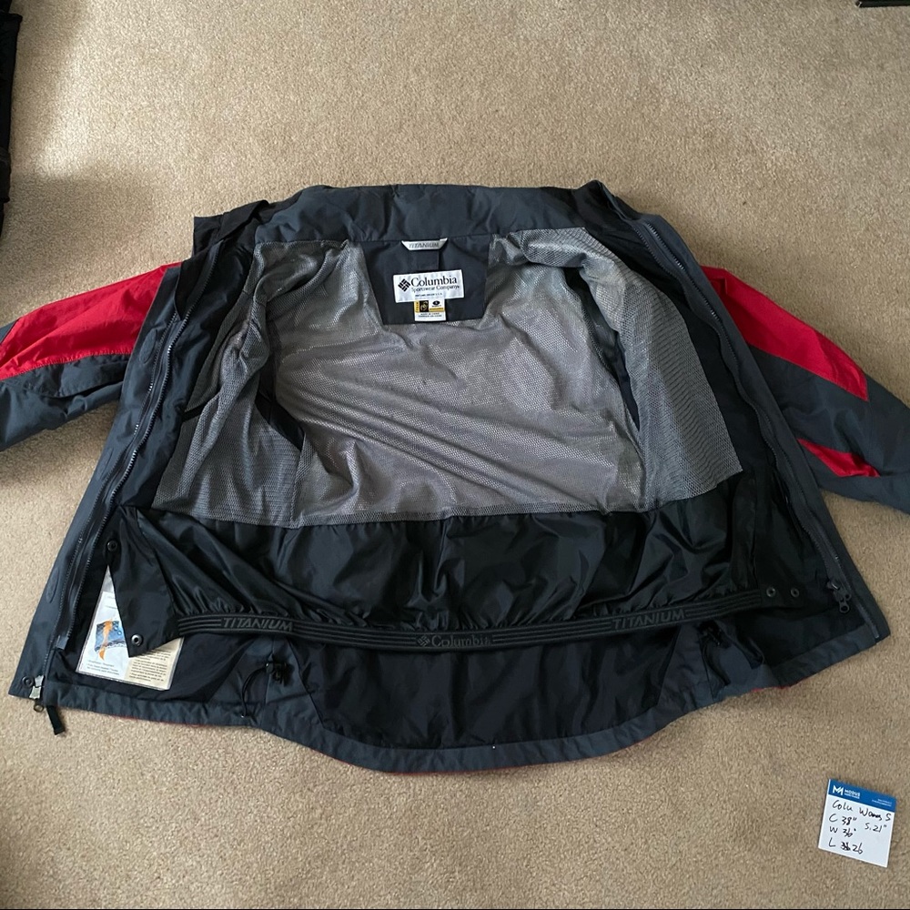 Columbia 3 in 1 jacket coat women's S red grey - Picture 4 of 16
